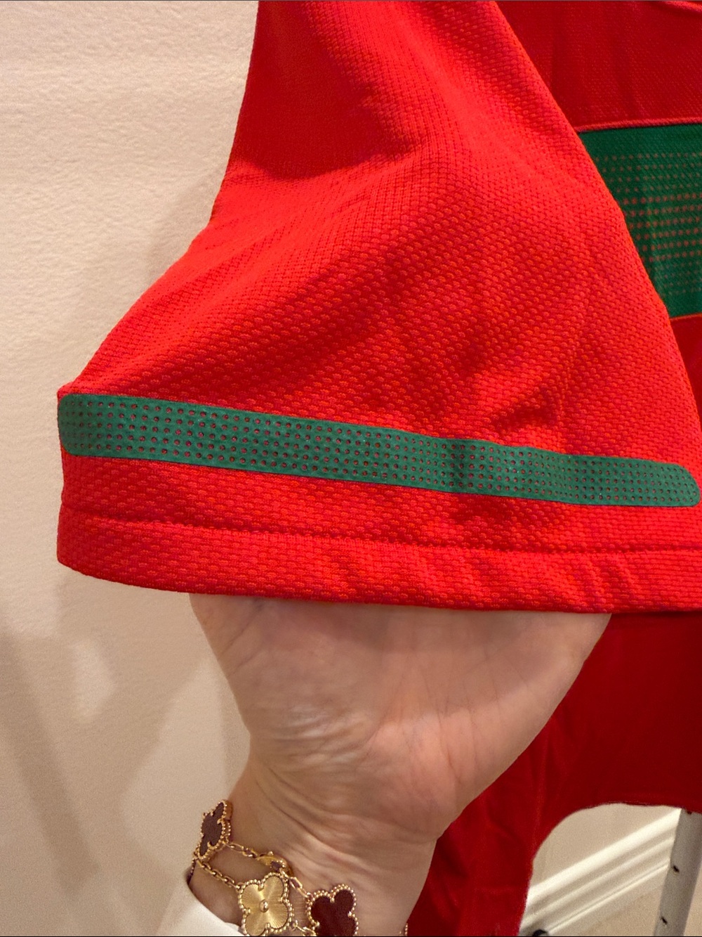 Nike Men’s Portugal Soccer Jersey with Green Chest Band - Picture 8 of 9
